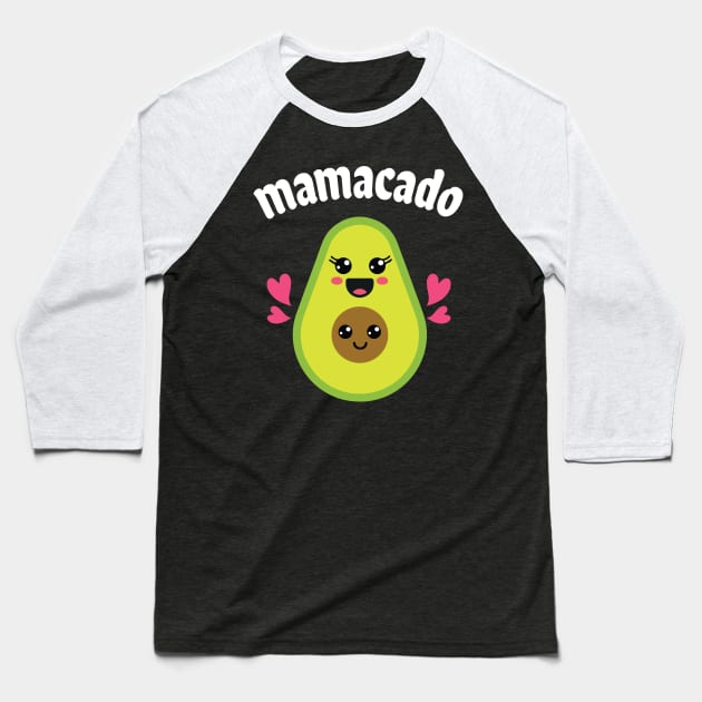 Avocados Hugging Together Happy Mamacado Mother Son Daughter Baseball T-Shirt by bakhanh123